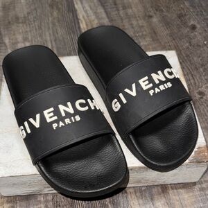 Givenchy Black Slide Sandals